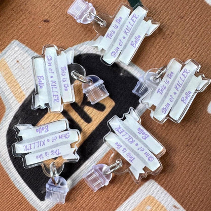 Kindle USB-C Dust Plug Charm | Sparkly Vampire Quote | Bookish Gift for Romantasy Lovers