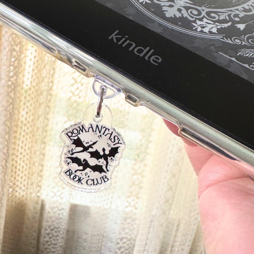 Romantasy Book Club Kindle Charm | USB-C Dust Plug