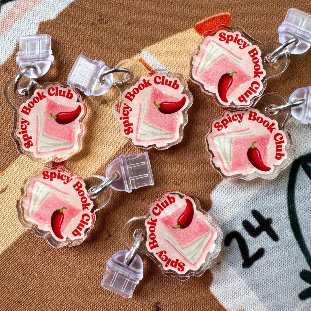 Kindle Charm | Spicy Book Club USB-C Dust Plug