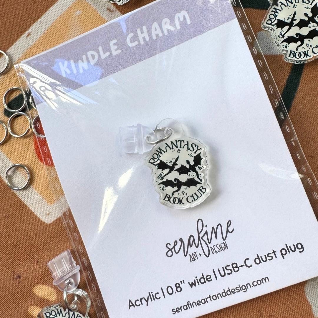 Romantasy Book Club Kindle Charm | USB-C Dust Plug