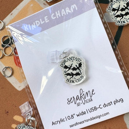 Romantasy Book Club Kindle Charm | USB-C Dust Plug