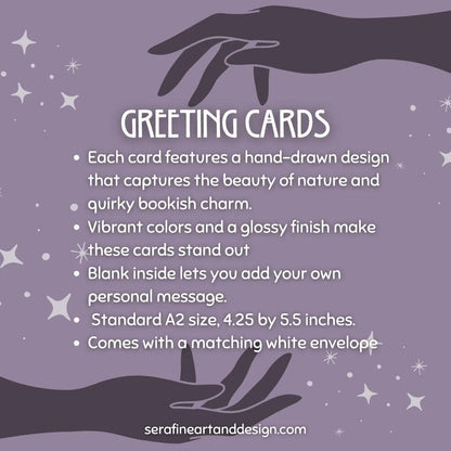 Merry Bookmas Christmas Card | Bookish Greeting Cards