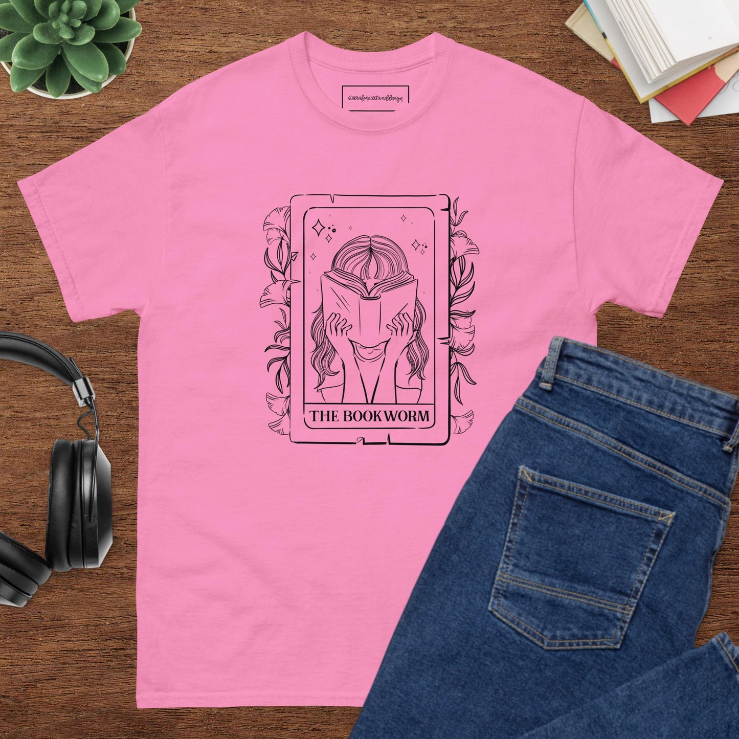 The Bookworm Tarot Card Classic Tee