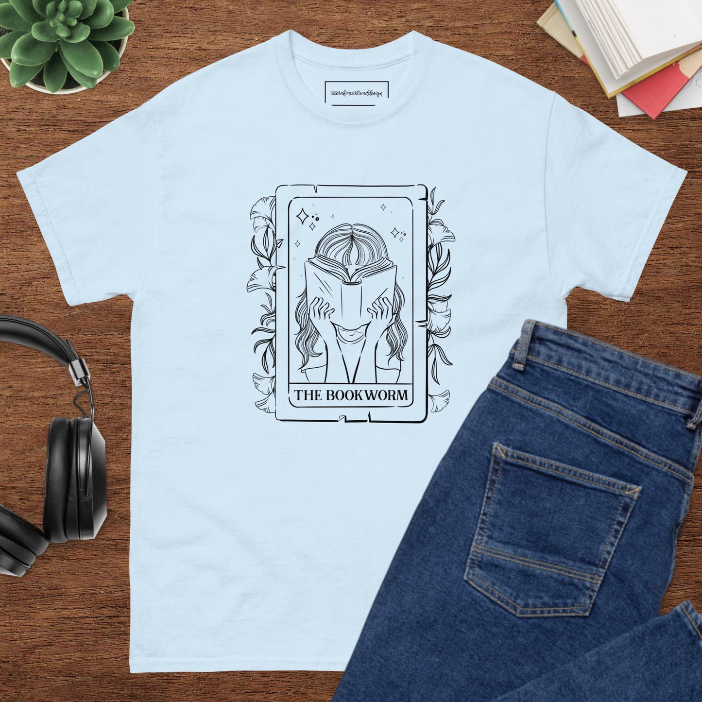 The Bookworm Tarot Card Classic Tee