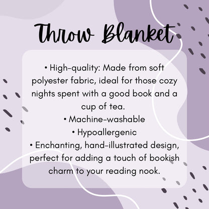 Spicy Book Club Throw Blanket